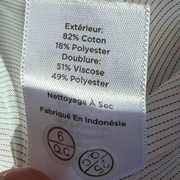 Talbots Textured Piped Coatigan 12 black tan snap - Picture 9 of 9